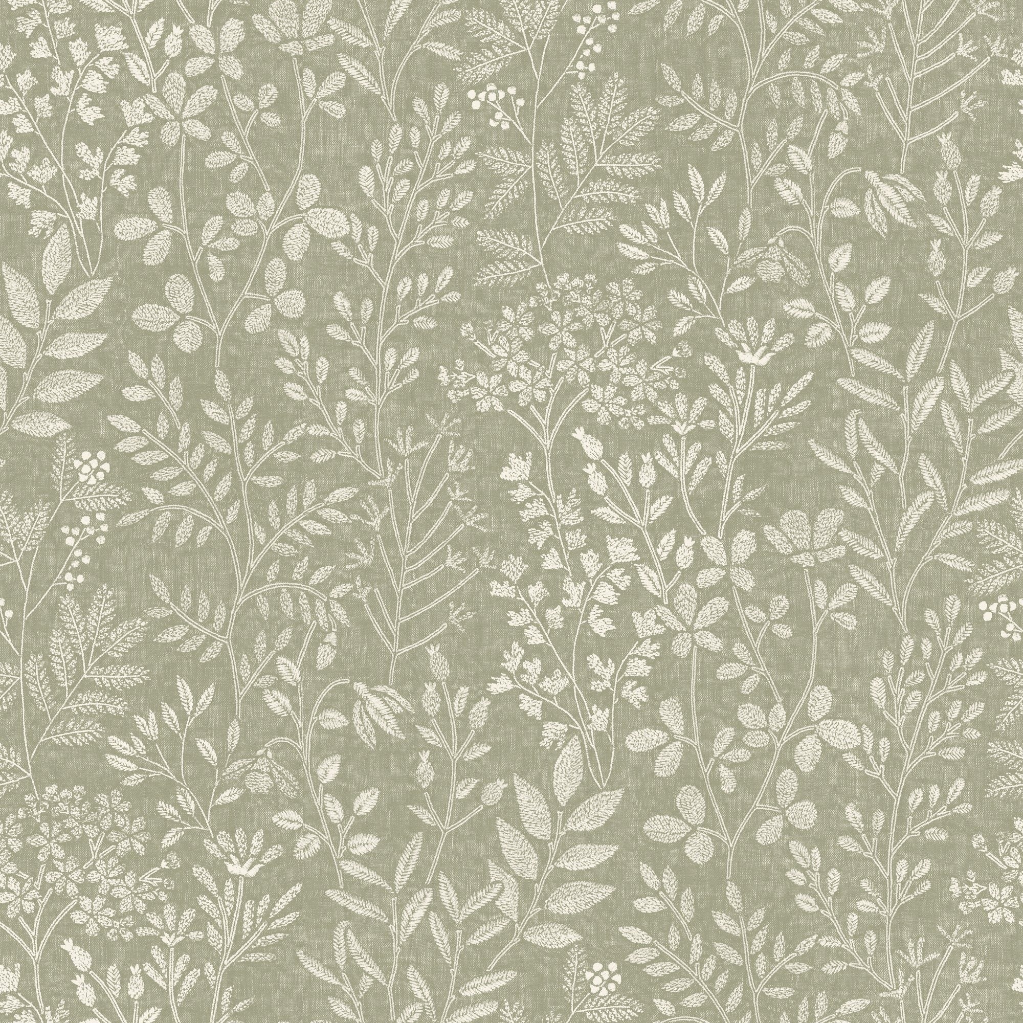 Galerie Wallcoverings Karuna Collection Branched Leaves Matte Finish Vinyl On Non Woven Wallpaper Roll