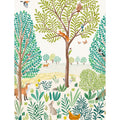 Galerie Wallcoverings Little Dreamers Collection Vibrant Landscape 62.5 Inches Wide X 9.18 Feet High 3 Panel Wall Mural