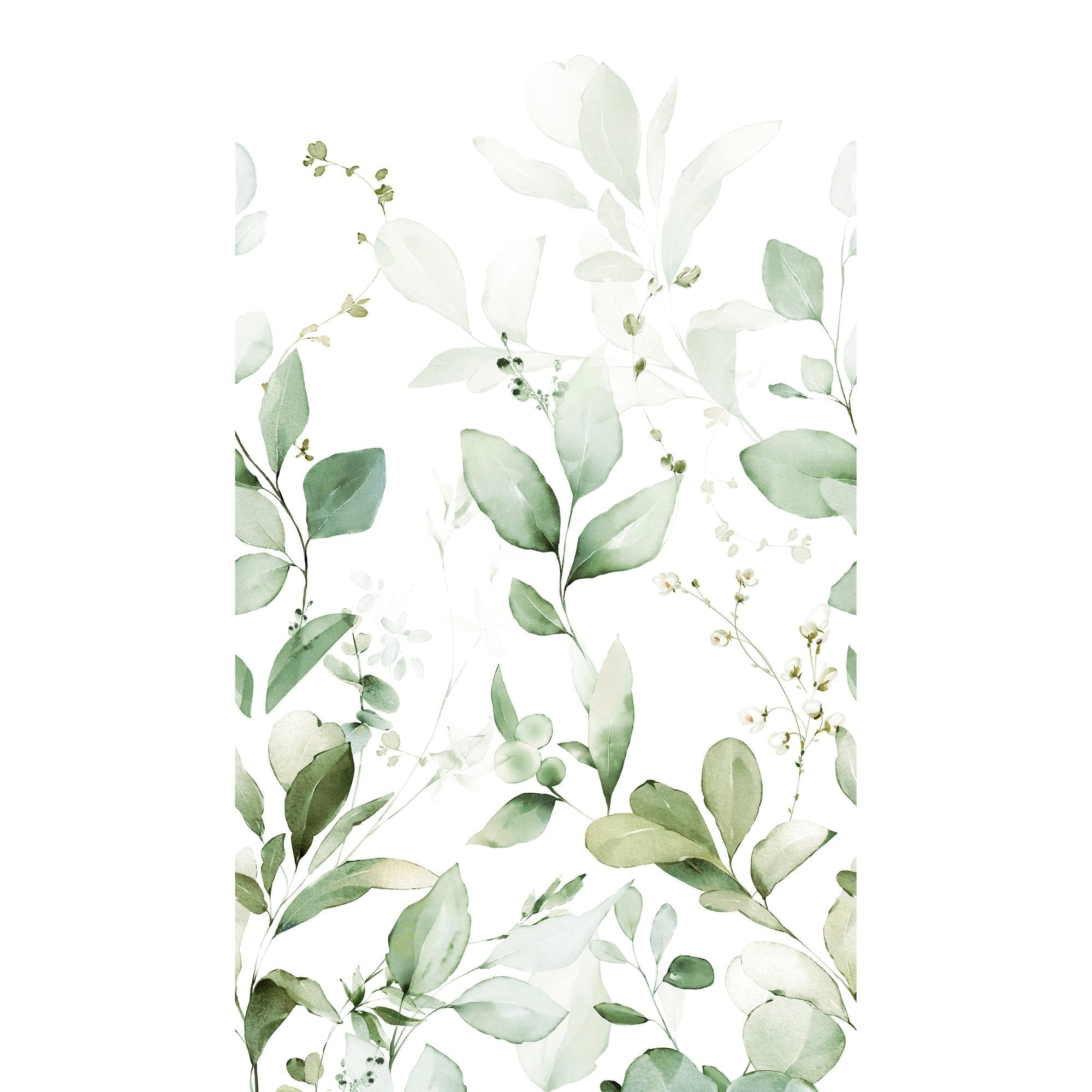 Galerie Wallcoverings Orom Ii Collection All Over Leaf 62.5 Inches Wide X 9.18 Feet High 3 Panel Wall Mural