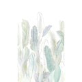 Galerie Wallcoverings Orom Ii Collection Feathered Leaves 62.5 Inches Wide X 9.18 Feet High 3 Panel Wall Mural