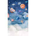 Galerie Wallcoverings Orom Ii Collection Journey To Space 62.5 Inches Wide X 9.18 Feet High 3 Panel Wall Mural