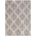 Galleria Aurora Gray Mosaic Lattice Rug
