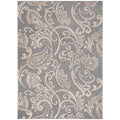 Galleria Gabrielle Gray Paisley Floral Rug