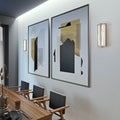 Gallery 14 Inch Satin Nickel Led Wall Sconce Clear Shade