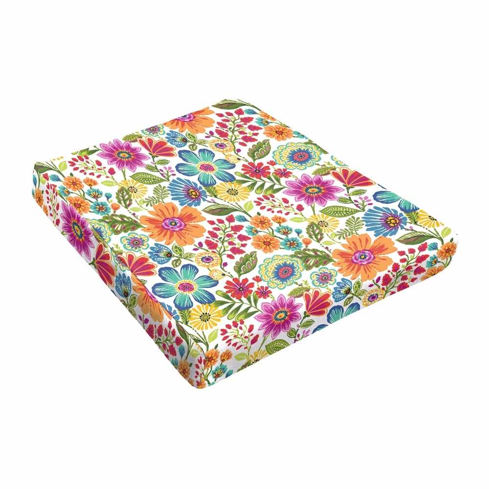 Galliford Multi Floral Indoor Outdoor 18 Inch Tapered Cushion