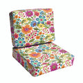 Galliford Multi Floral Indoor Outdoor Corded Chair Cushion Set