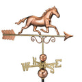 Galloping Horse Weathervane Polished Copper By Good Directions