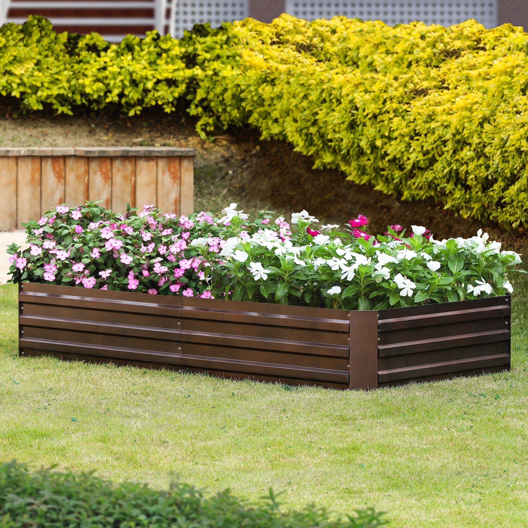 Metal Rectangular 6Ftx3Ft Garden Bed