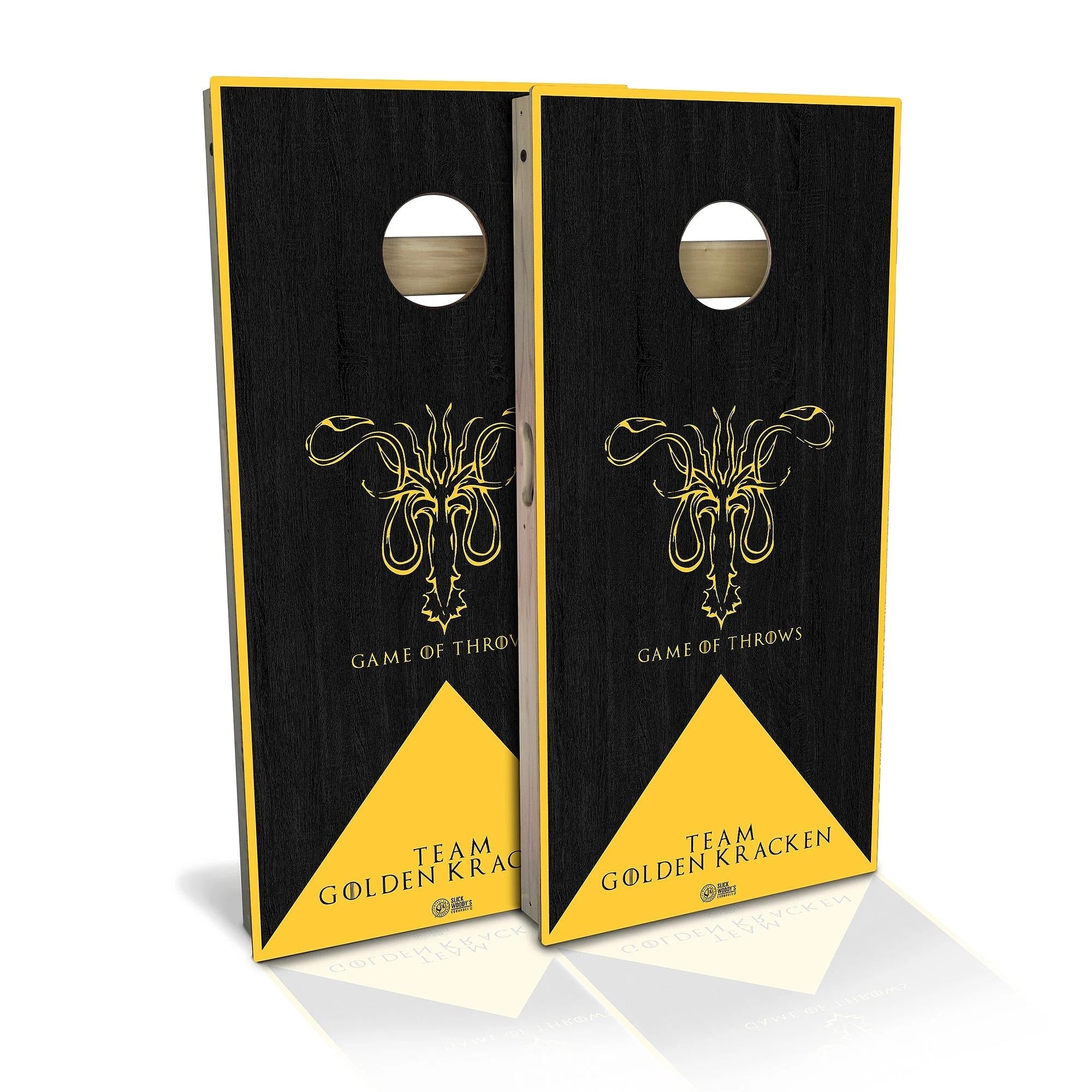 Game Of Throws Team Golden Kracken Cornhole Set Choose Your Size