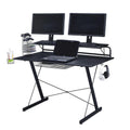 Gaming And Student Computer Desk Setup With Organizers