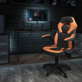 Gaming Desk Chair Set With Cup Holder Headphone Hook And Monitor Stand