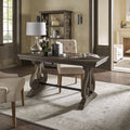 Gannon Wire Brushed Wood Oak Finish 1 Drawer Writing Desk By Inspire Q Artisan