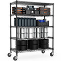 Garage Shelving 5 Tier Industrial Metal Shelving Units For Commercial Basement Pantry Warehouse
