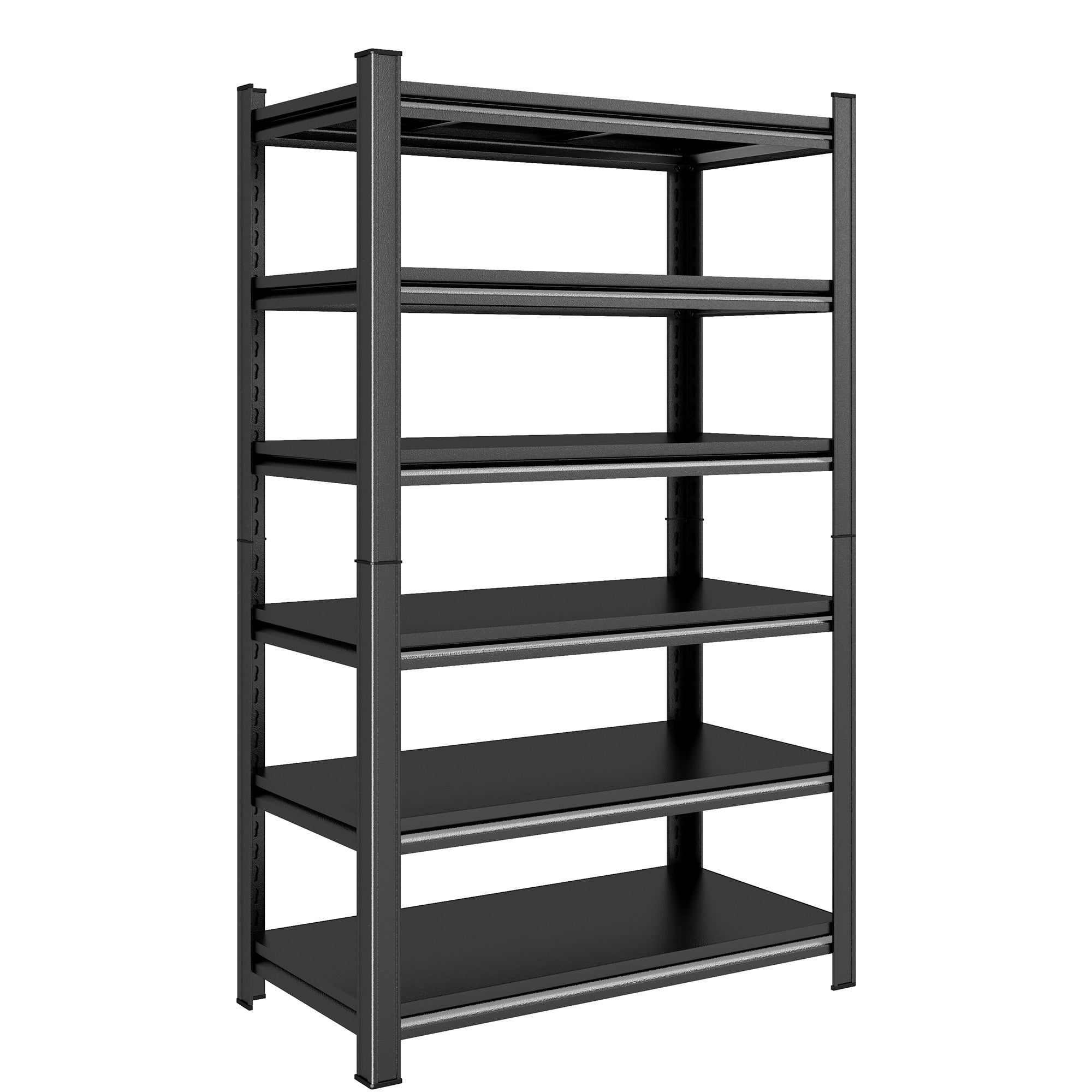 Garage Shelving Units 2400Lbs Heavy Duty Storage Shelves Adjustable Metal Shelf 6 Tier Garage Storage Rack For Kitchen