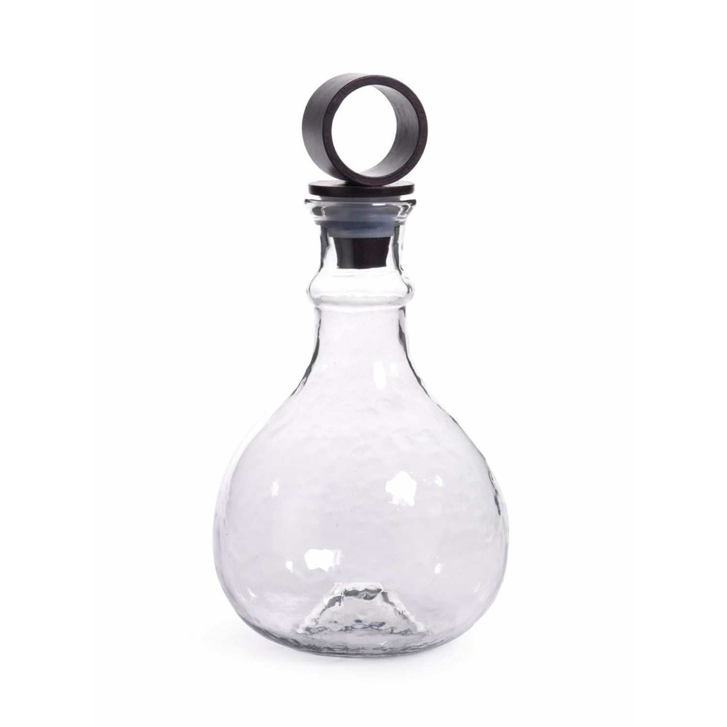 Garan 12.5 Tall Hammered Glass Decanter