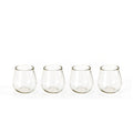 Garan Hammered Glass All Purpose Glasses Set Of 4