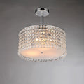 Garcia Chrome And Crystal Round 4 Light Chandelier