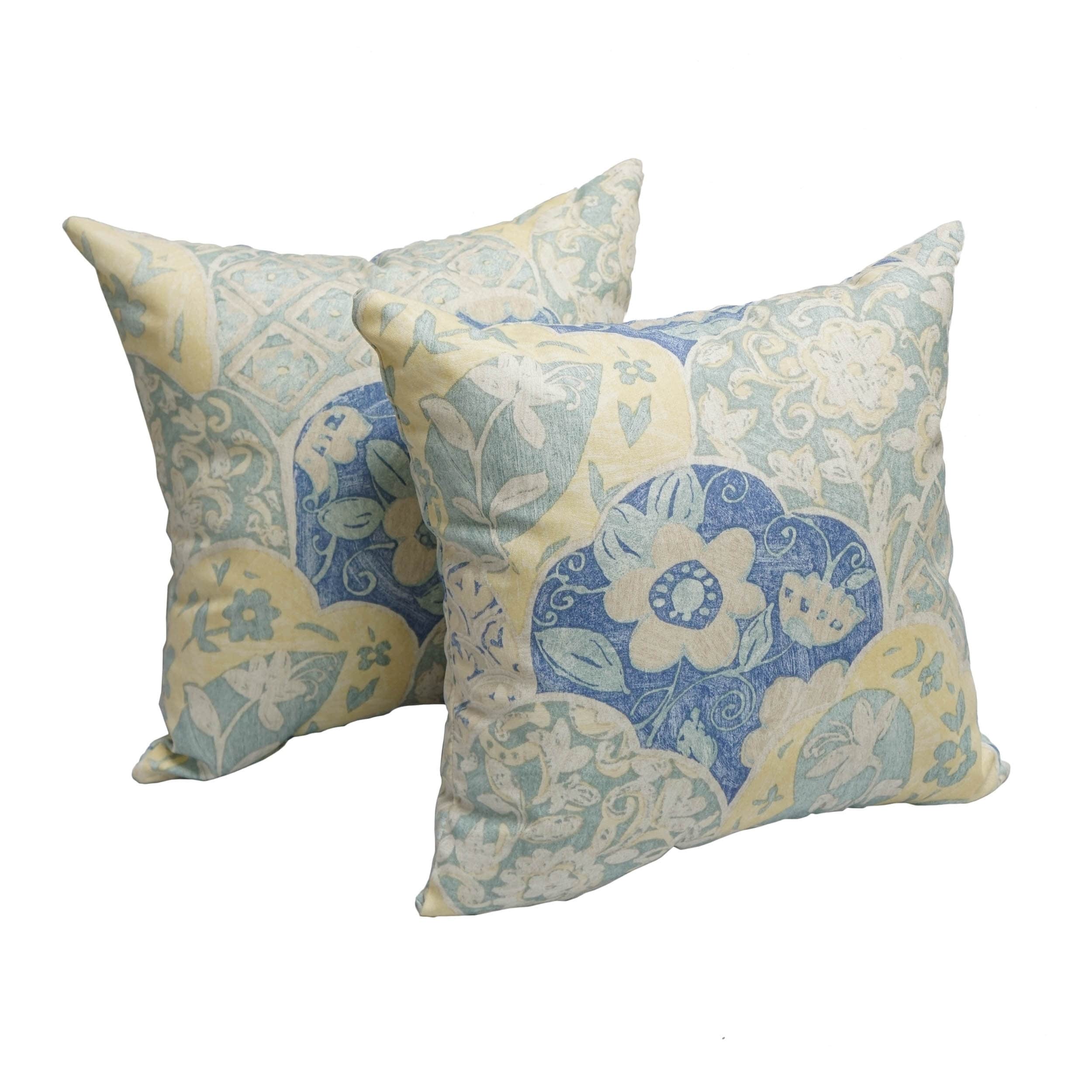 Garden Dream 17 Inch Indoor Outdoor Throw Pillow Set Of 2