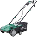 Garden Scarifier 2 In 1 Dethatcher Scarifier 12 Amp Electric Lawn Dethatcher Removable Collection Bag Extra Large 31.7Qt