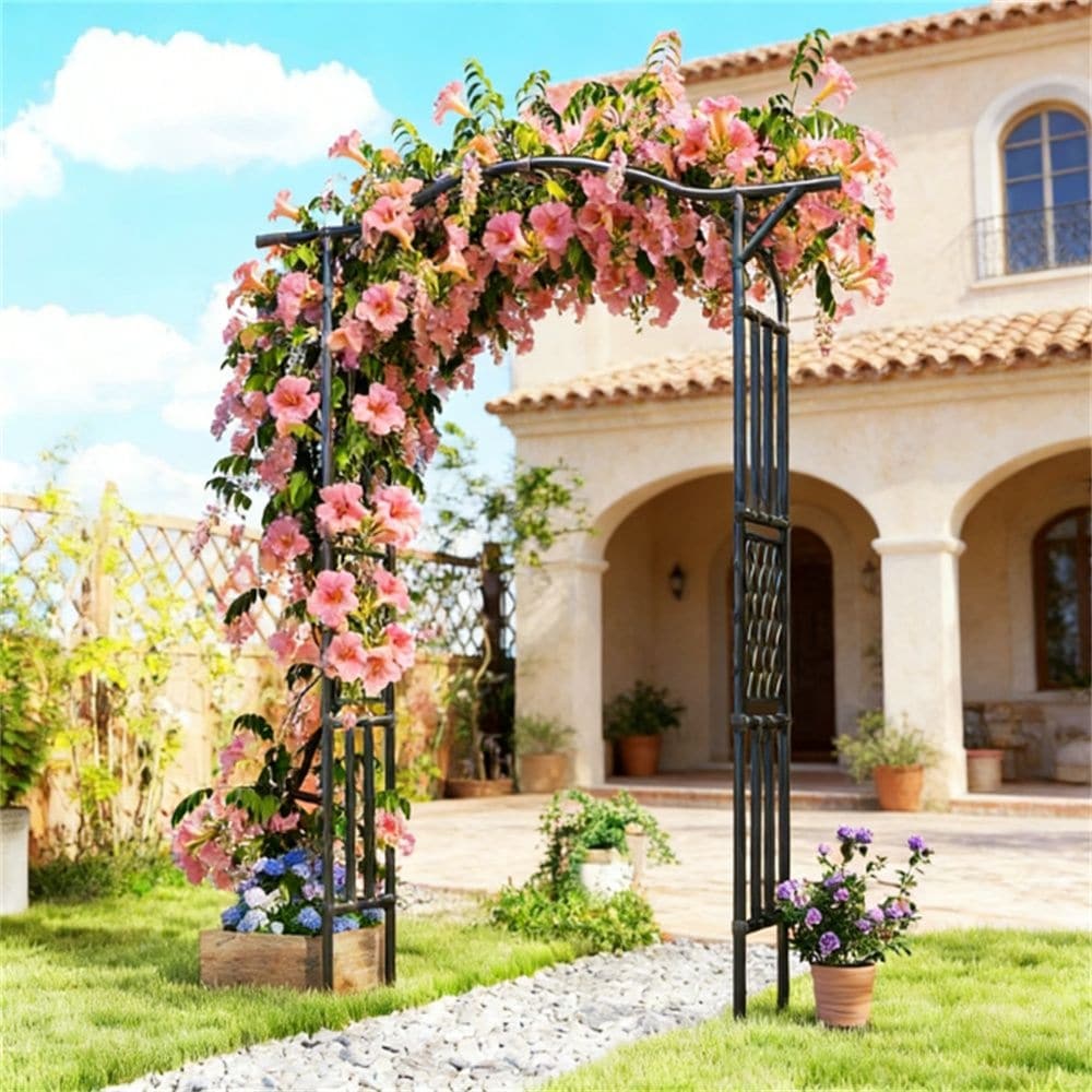 Garden Arch Plant Rack Black