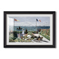 Garden At Sainte Adresse 1867 Claude Monet Custom Framed Print