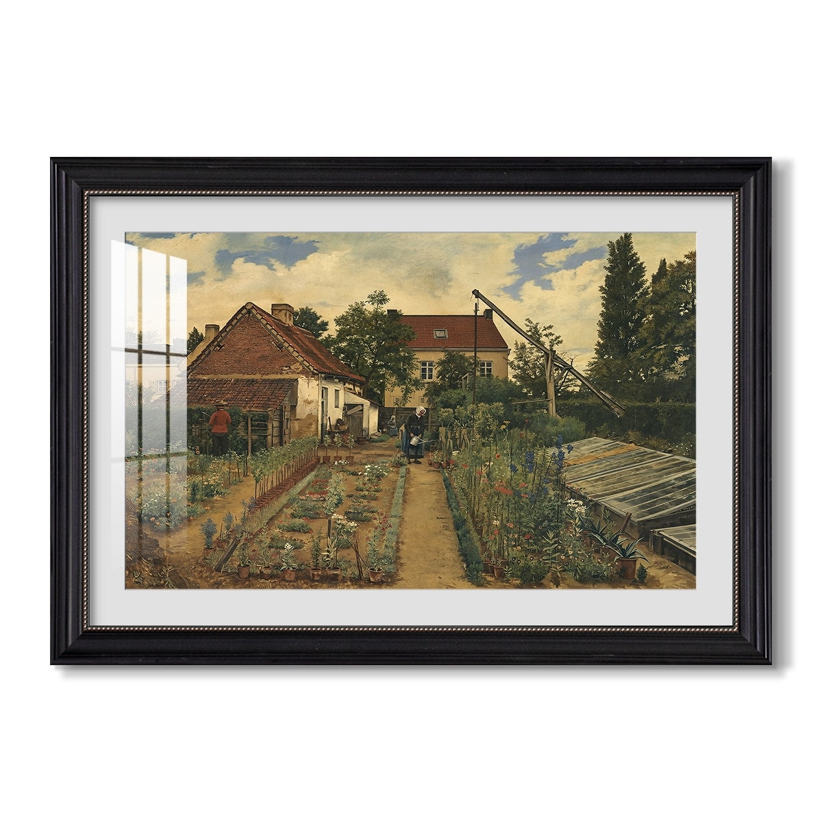 Garden Of A Florist 1864 Henri De Braekeleer Custom Framed Print