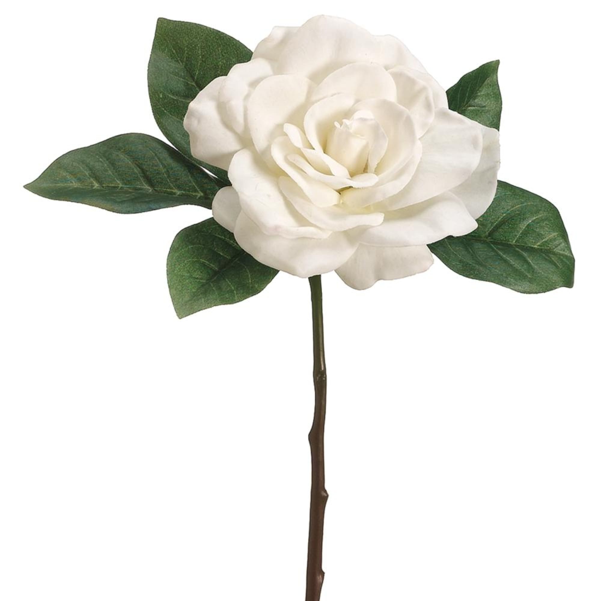 11 Artificial Cream Colored Gardenia Floral Pick
