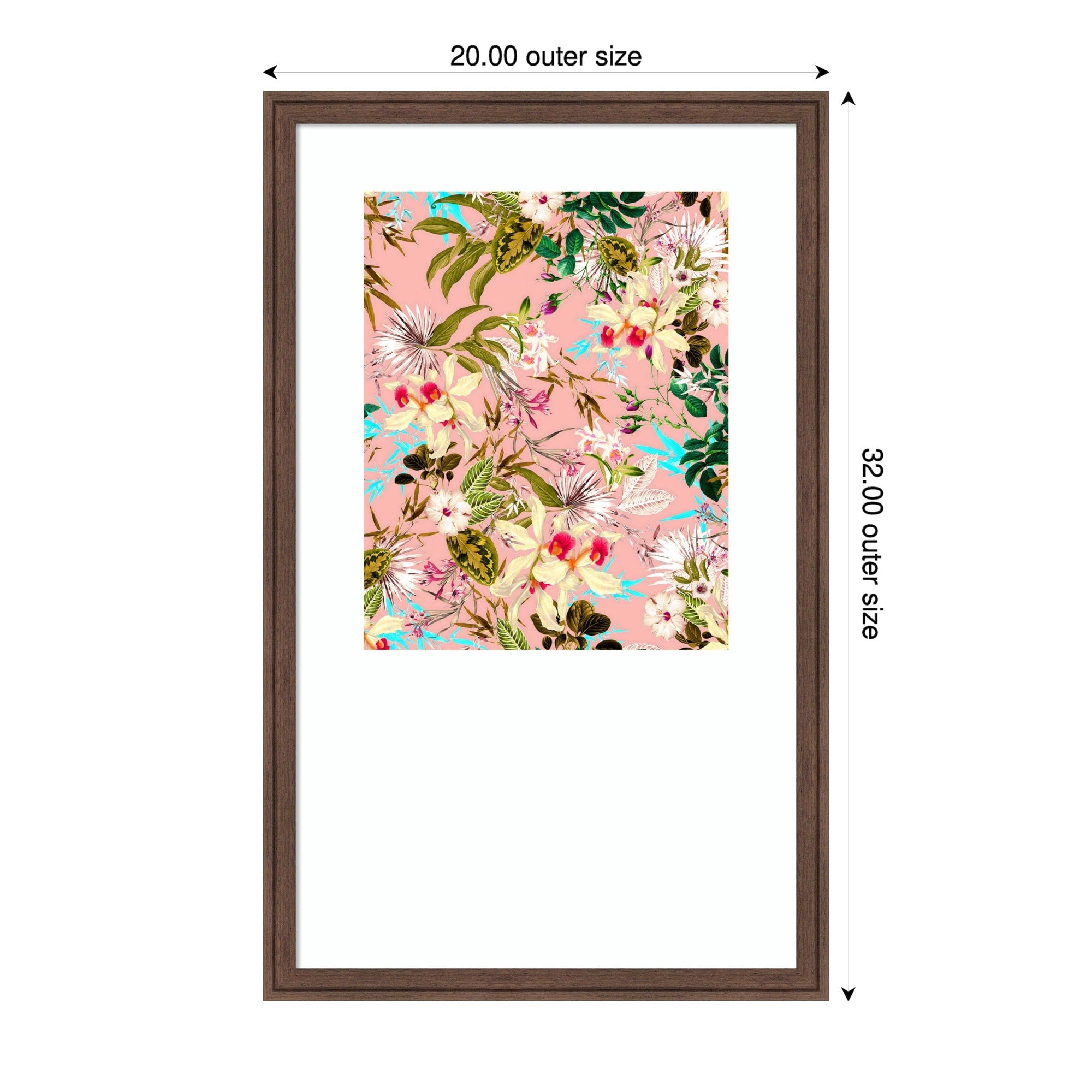 Gardenia By Uma Gokhale Wood Framed Wall Art Print