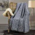 Donna Sharps Garment Washed Oversize Grid Throw