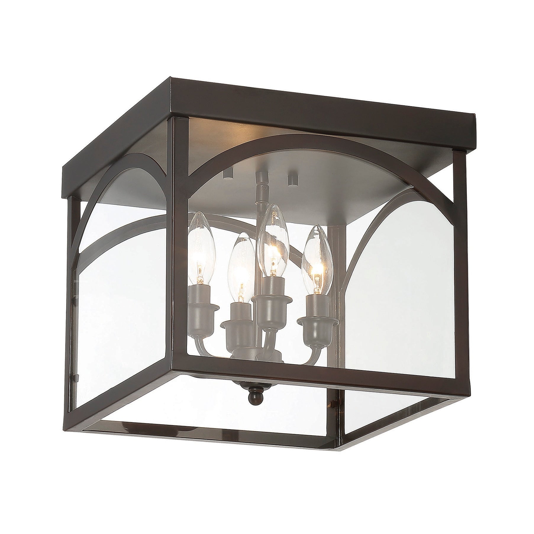 Garrett 4 Light Ceiling Light In English Bronze