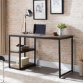 Harper Blvd Garstivon Rustic Black With Distressed Fir Writing Desk