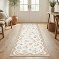 Garvee Lace Edge Floral Washable Area Rug