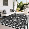Garvee Outdoor Patio Rug Waterproof Reversible Plastic Straw Rug Mat For Camping Deck Balcony Rv Picnic