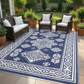Garvee Outdoor Patio Rug Waterproof Reversible Plastic Straw Rug Portable Foldable Mat For Camping Balcony Rv