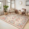 Garvee Vintage Botanical Bird Floral Area Rug