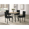 Garza 5 Piece Dining Table Greige Oak
