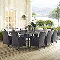 Havenside Home Bocabec 90 Inch Outdoor Patio Dining Table