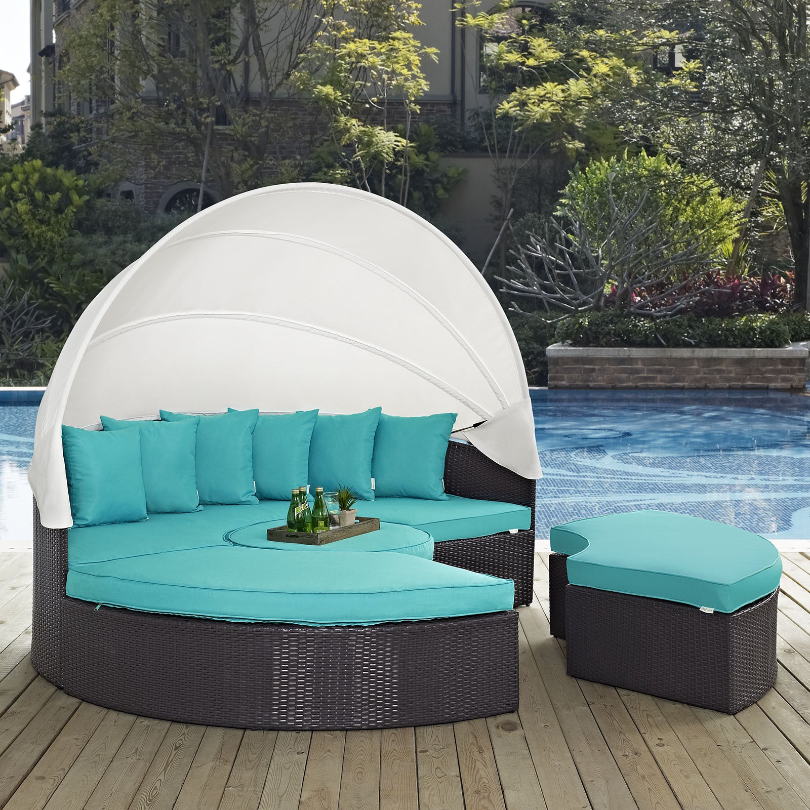 Convene 86 Inch Canopy Outdoor Patio Daybed