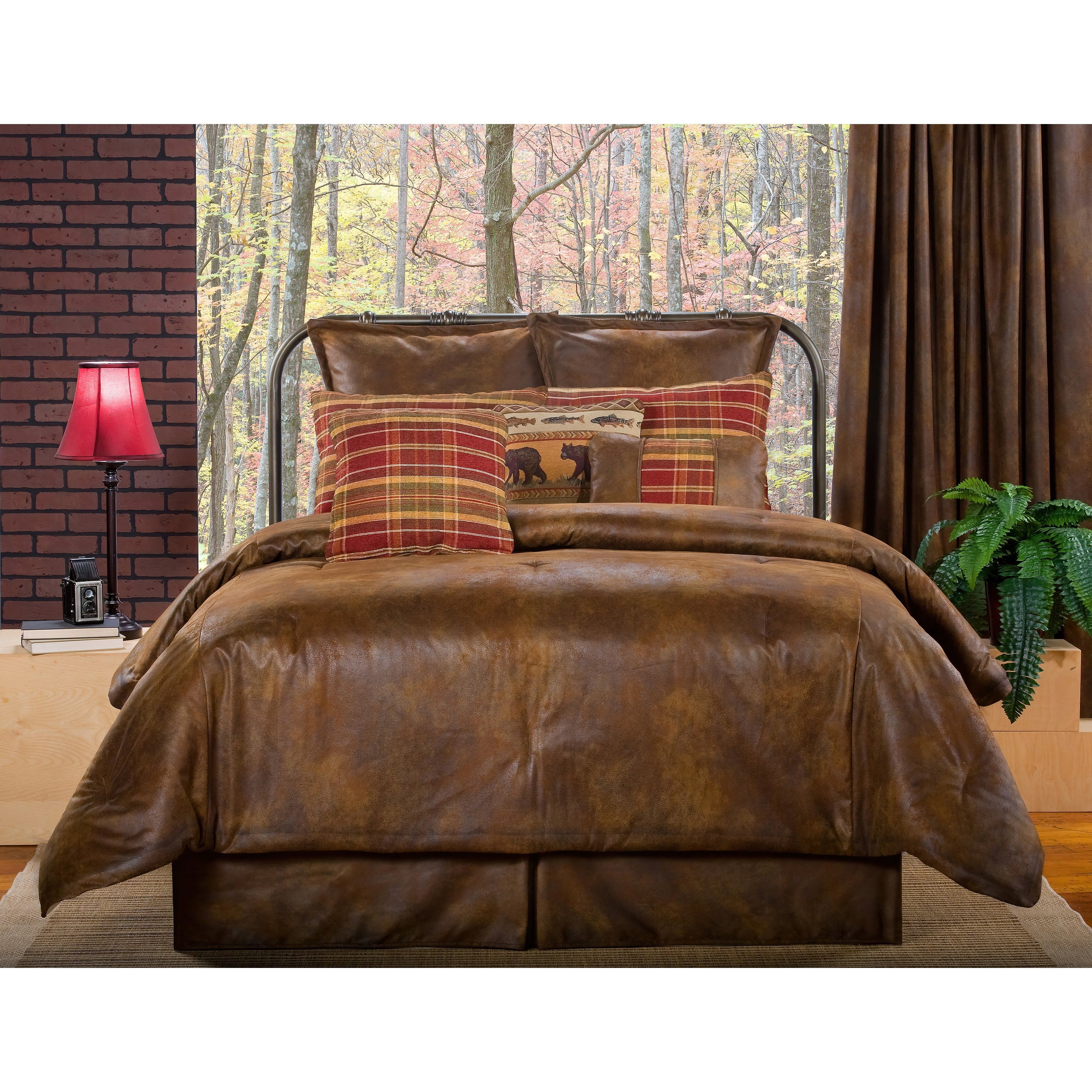 Gatlinburg Faux Leather Comforter Mini Set