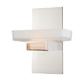 Gatsby 1 Light Nickel Bathroom Wall Fixture 8 In W X 10 In H X 5 In D