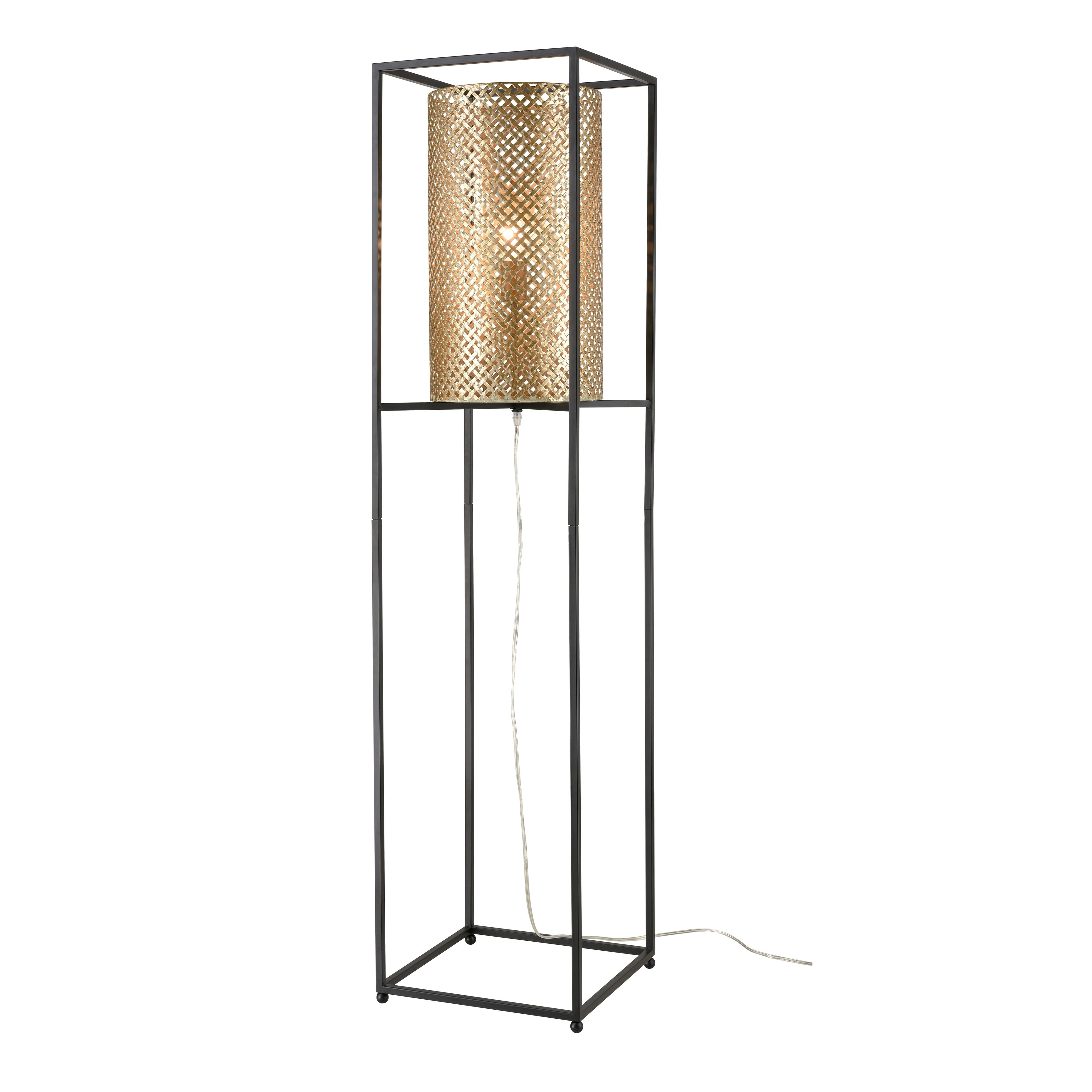 Gavia 60 High 1 Light Floor Lamp Antique Gold 60 Inch H