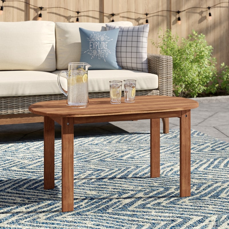 Linon Gavil Adirondack Teak Finish Coffee Table