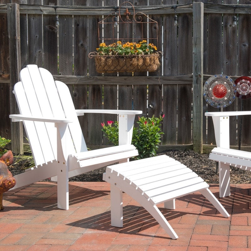 Linon Gavil White Adirondack Chair