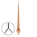 Gawain Pure Copper Rooftop Finial With Roof Mount By Good Directions