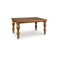 Gela Counter Height Table 66 Inch Rectangular Top Traditional Brown