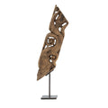 Gemma Antique Carved Decorative Bracket Metal Brown Old Wood 30 Inch