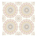Gemma Light Pink Boho Medallion Wallpaper 20.5In X 396In X 0.025In