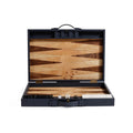Geneva 19 Folding Backgammon Board Game Set Wood Veneer Playing Surface