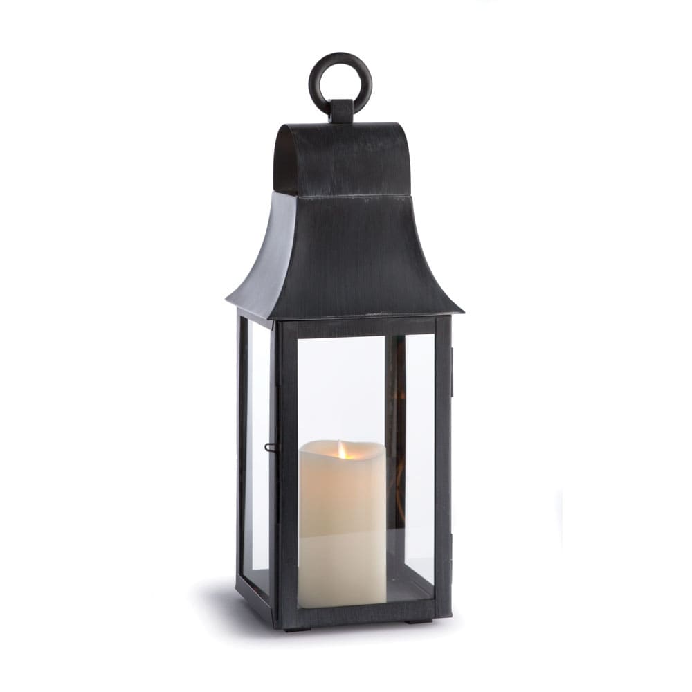 Geneva 21.5 Inch Outdoor Lantern Washed Black