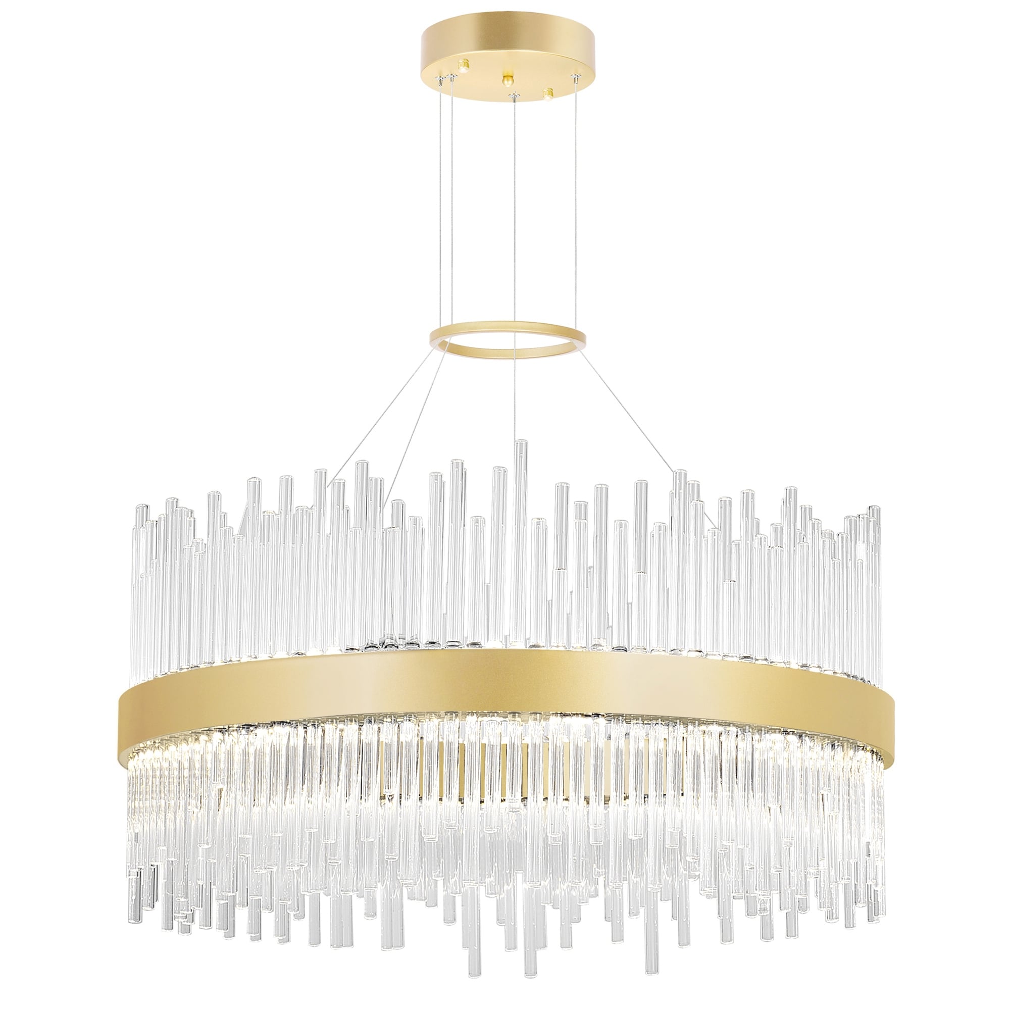 Genevieve Led Chandelier With Antique Brass Finish Antique Brass